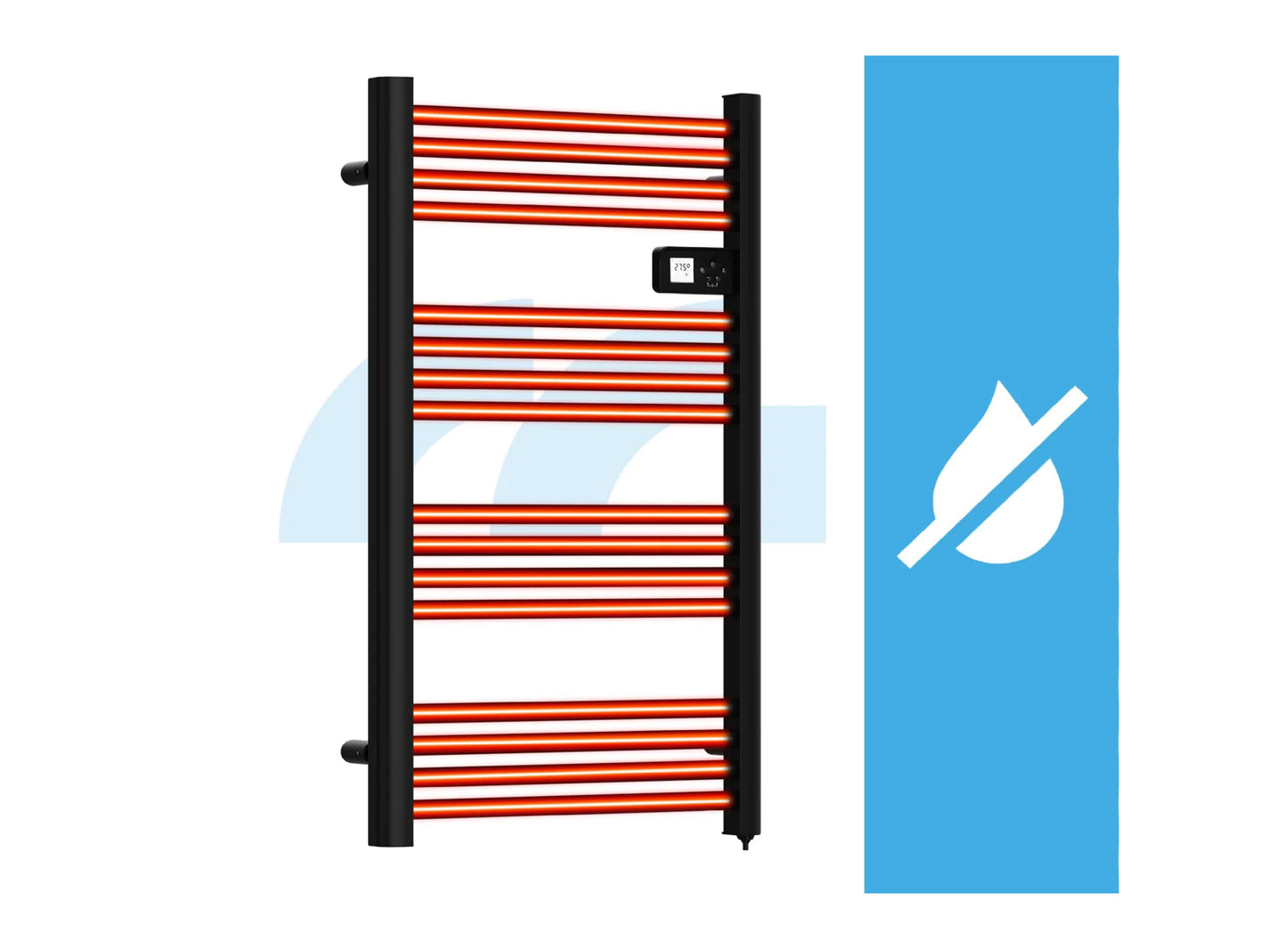 Calorifer electric pentru baie BH500W-BL, 500 W, MalTec 112040