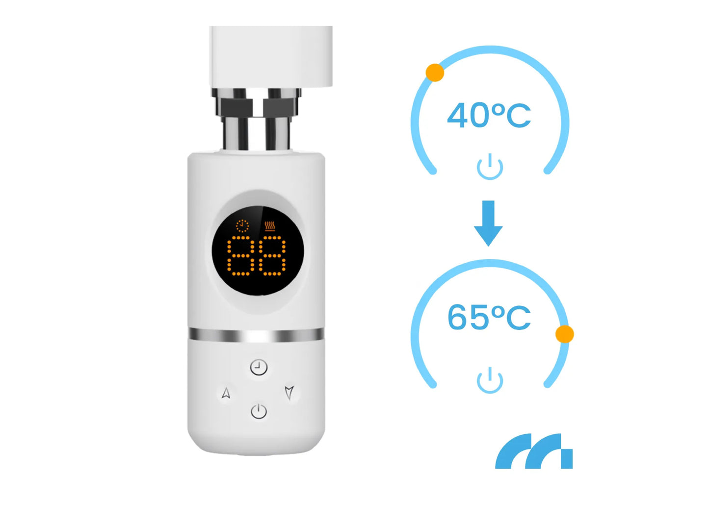 Calorifer electric pentru baie BH300W-WH, 300 W, alb, MalTec 112041