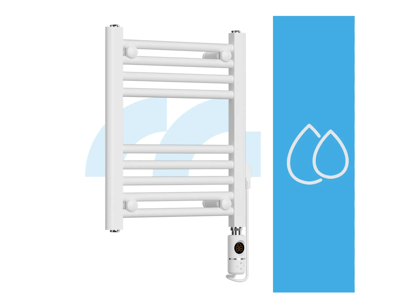 Calorifer electric pentru baie BH300W-WH, 300 W, alb, MalTec 112041