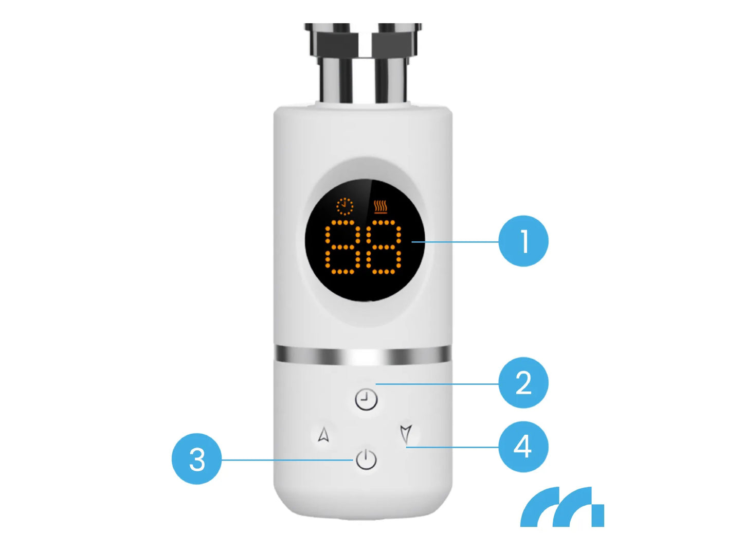 Calorifer electric pentru baie BH300W-WH, 300 W, alb, MalTec 112041