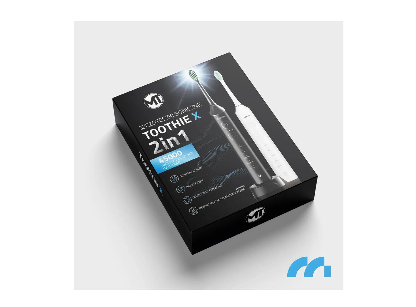 Set 2 periute electrice Sonic cu 6 capete si incarcator, MalTec 111925