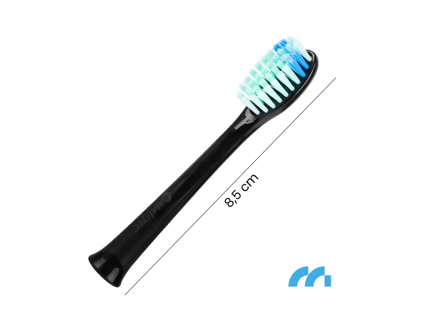 Set 3 capete de periuta pentru periuta de dinti electrica, universal, negru, MalTec 111931