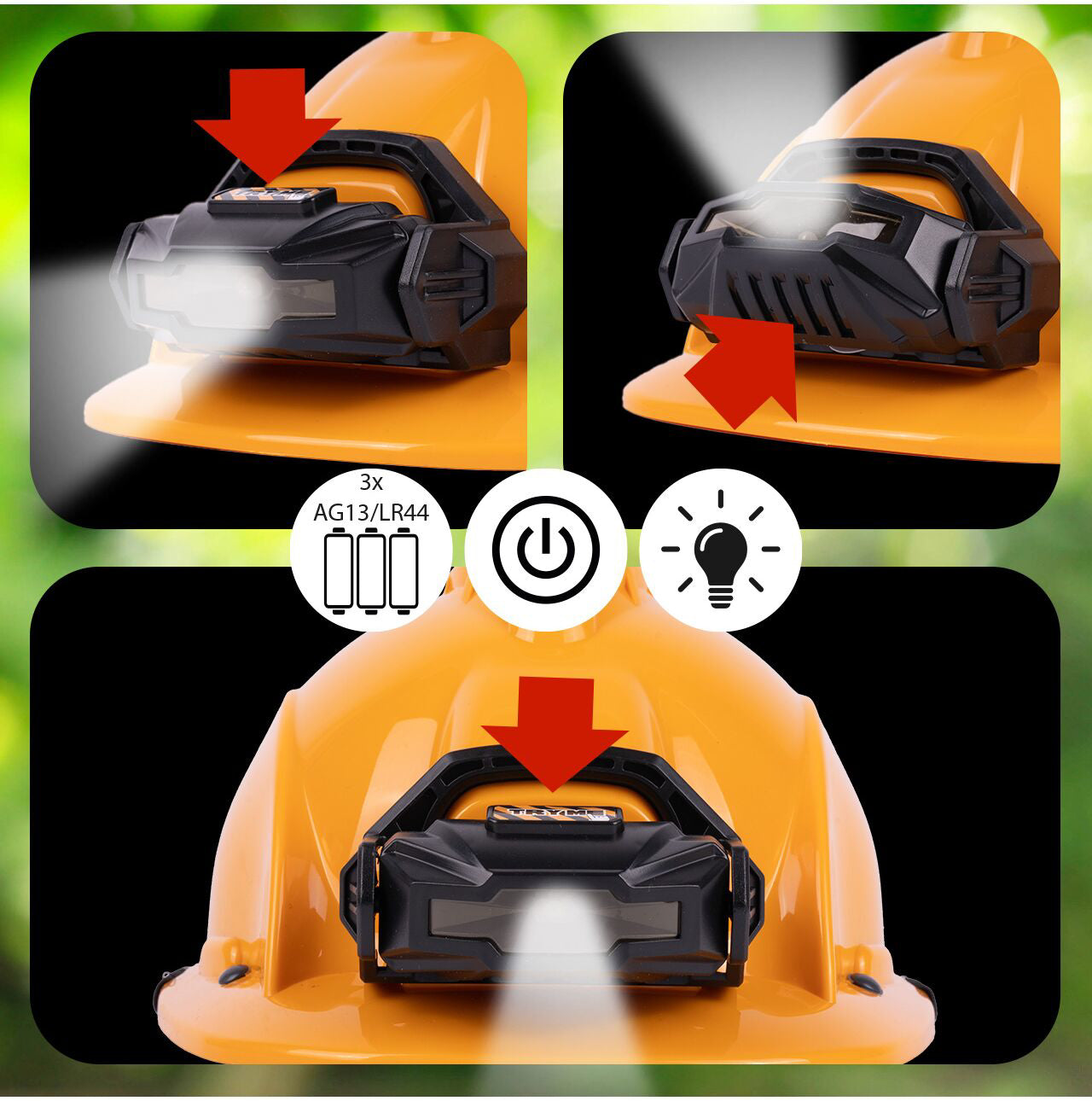 Set fierastrau cu casca si lanterna, MalPlay 111601