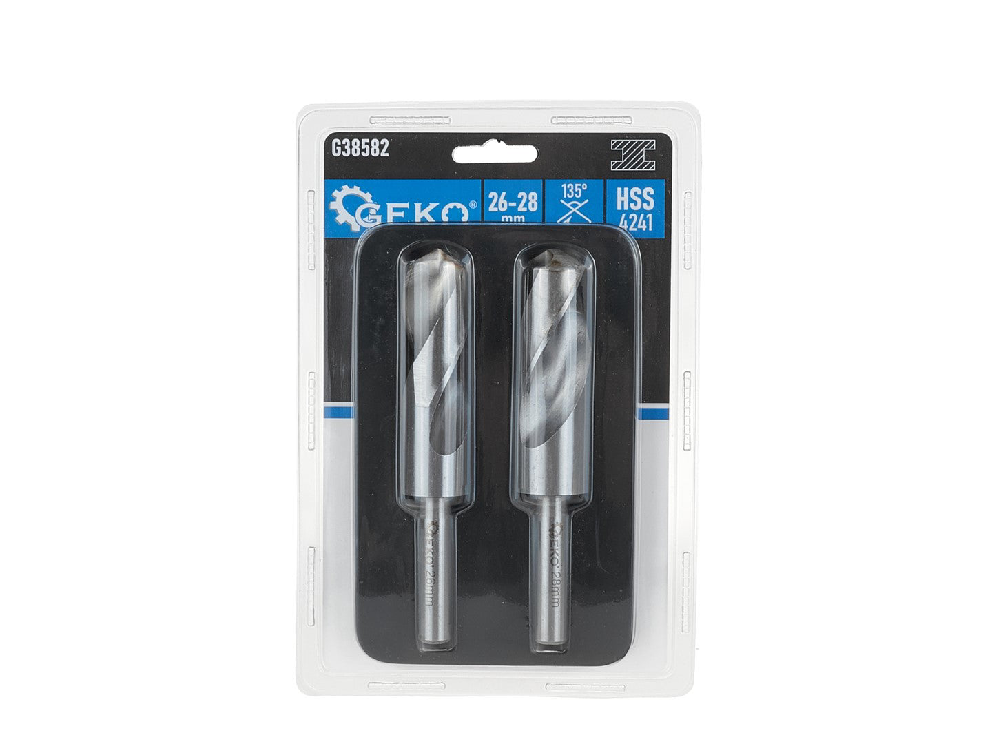 Set burghie pentru metal HSS, 28 mm, 2 elemente, Geko G38582