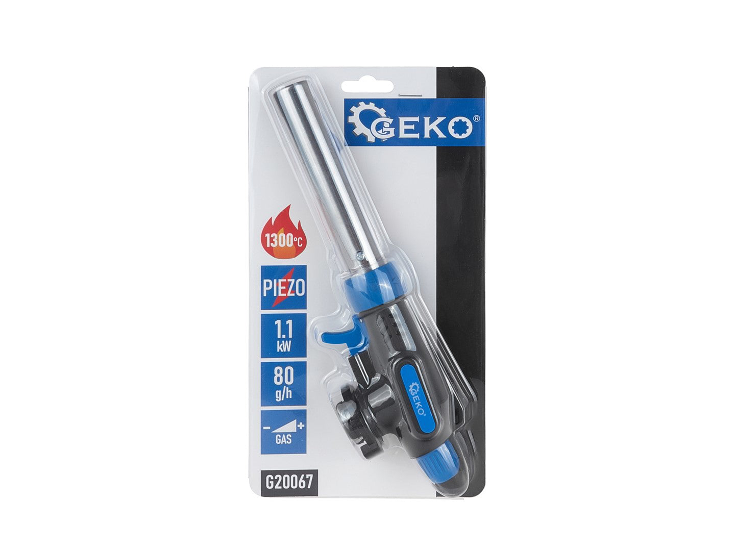 Arzator lung pe gaz cu aprindere piezo, Geko G20067