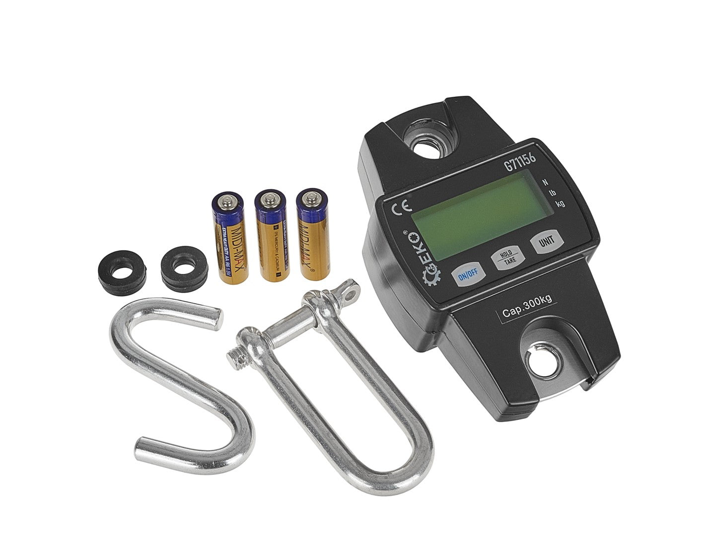 Cantar electronic cu carlig, capacitate maxima 300 kg, Geko G71156