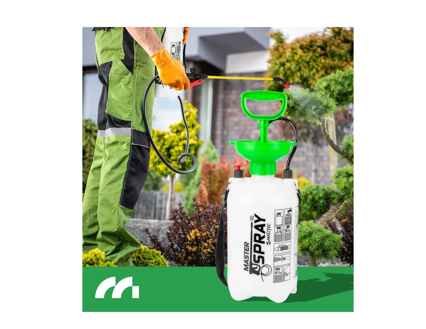 Pulverizator manual de gradina MasterSpray5L cu lance, capacitate 5 l, MalTec 111437