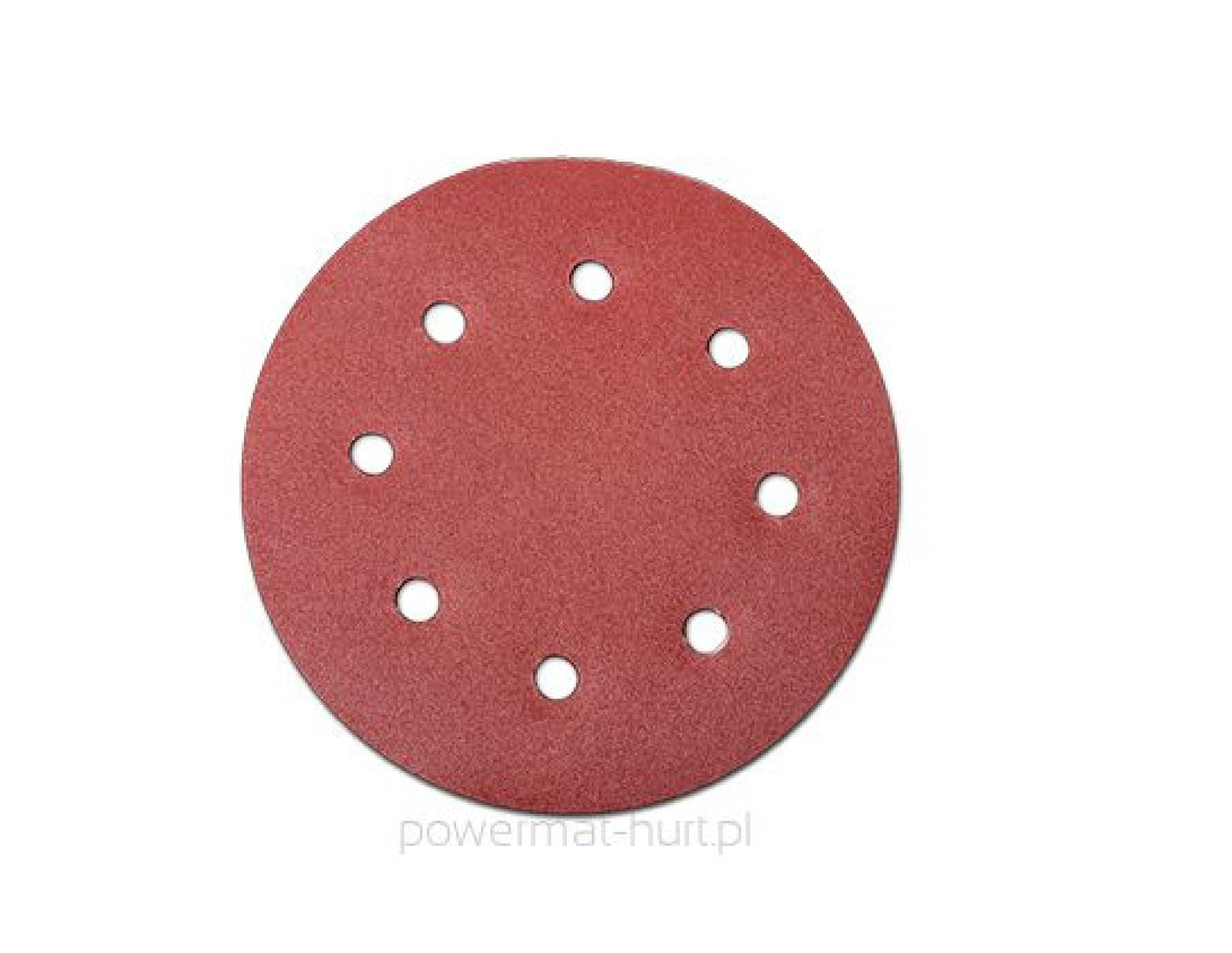 Disc pentru slefuit cu 8 gauri, P180, 190 mm, Powermat PM0527
