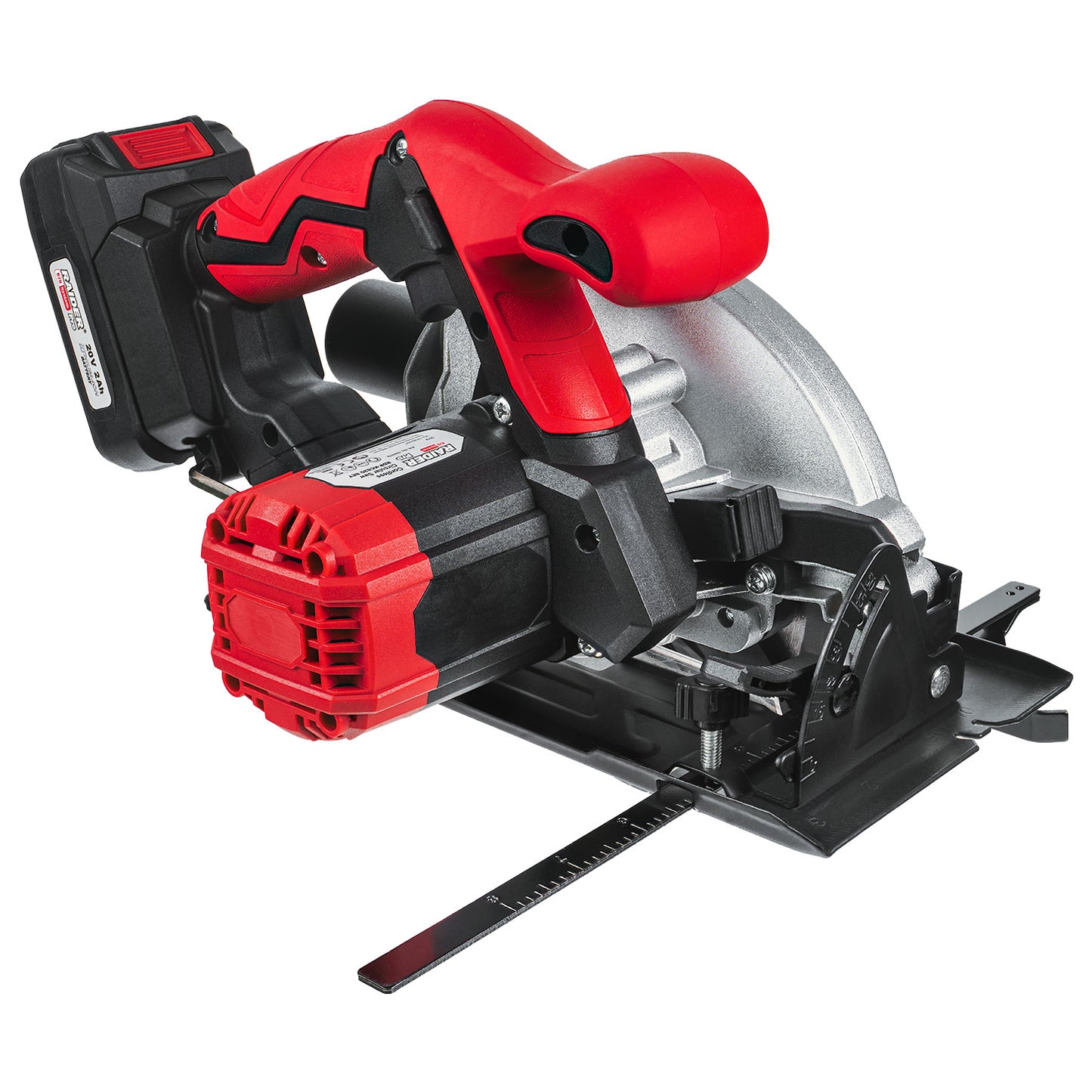 Fierastrau circular cu acumulator RDP-KCS20, 165 x 20 mm, LED, 2 Ah, Raider 030179