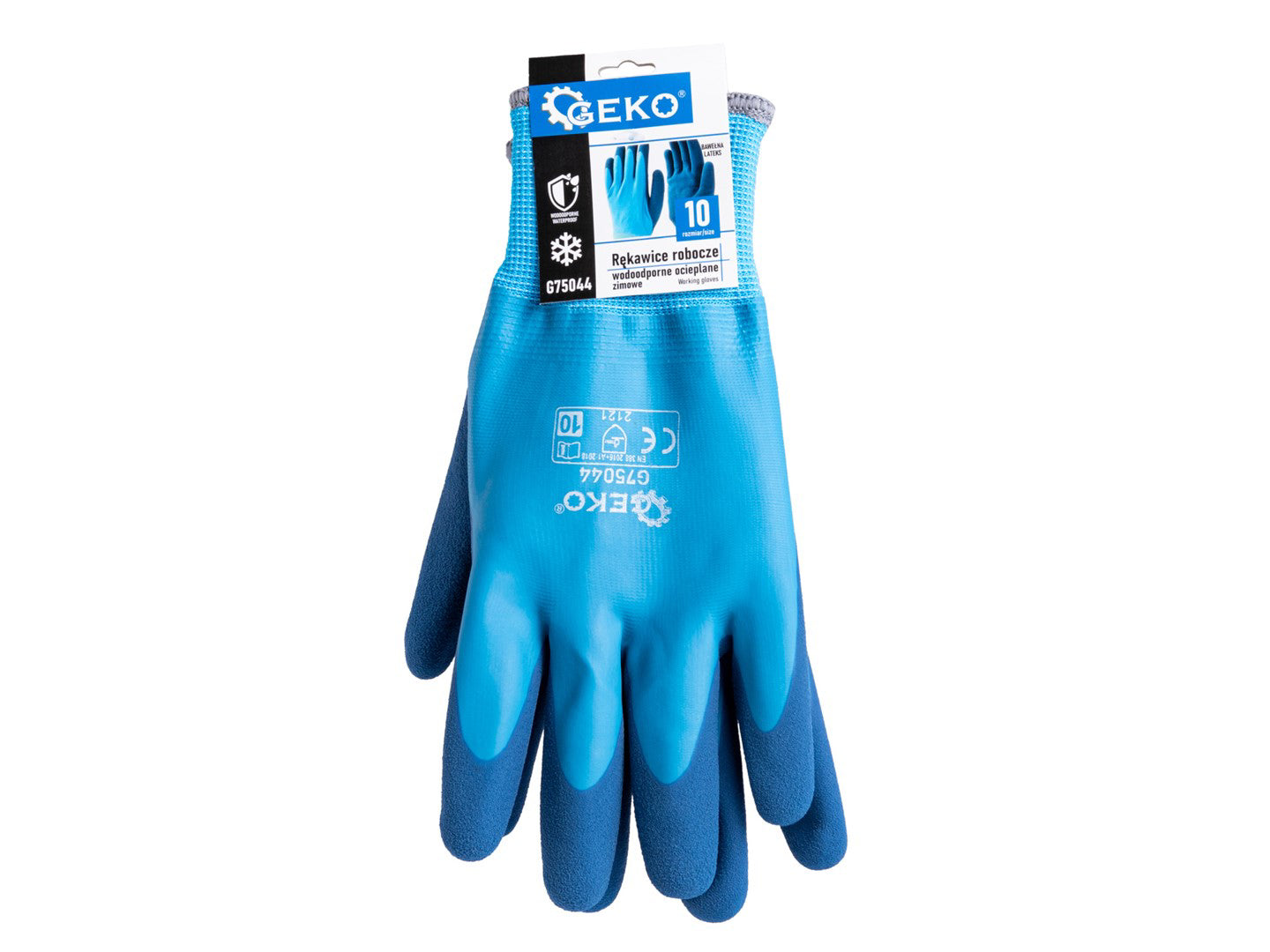 Manusi de iarna impermeabile izolate, bumbac / latex, marimea 10, Geko G75044