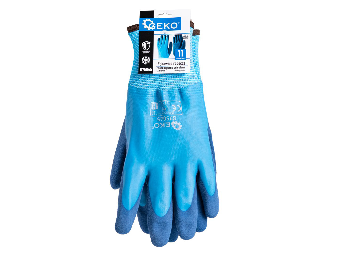 Manusi de iarna impermeabile, izolate, bumbac / latex, marimea 11, Geko G75045