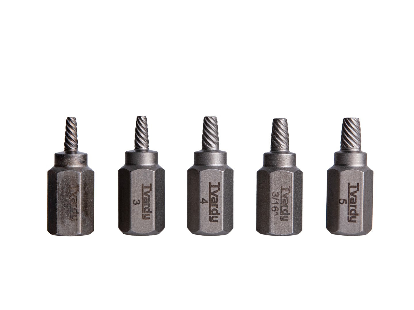 Set extractoare suruburi rupte, Cr-Mo-15 elemente, Tvardy T00065