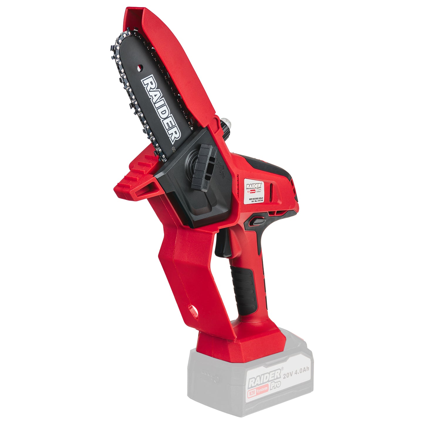 Mini fierastrau cu lant Solo (fara acumulator si incarcator) RDP-KCCS20, 150 mm, SDS, 1 / 4", 1.1 mm, Raider 075748