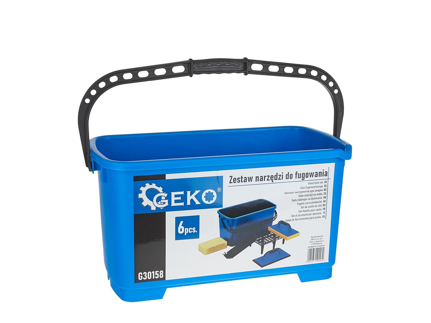 Set unelte pentru chituire, 6 elemente, Geko G30158