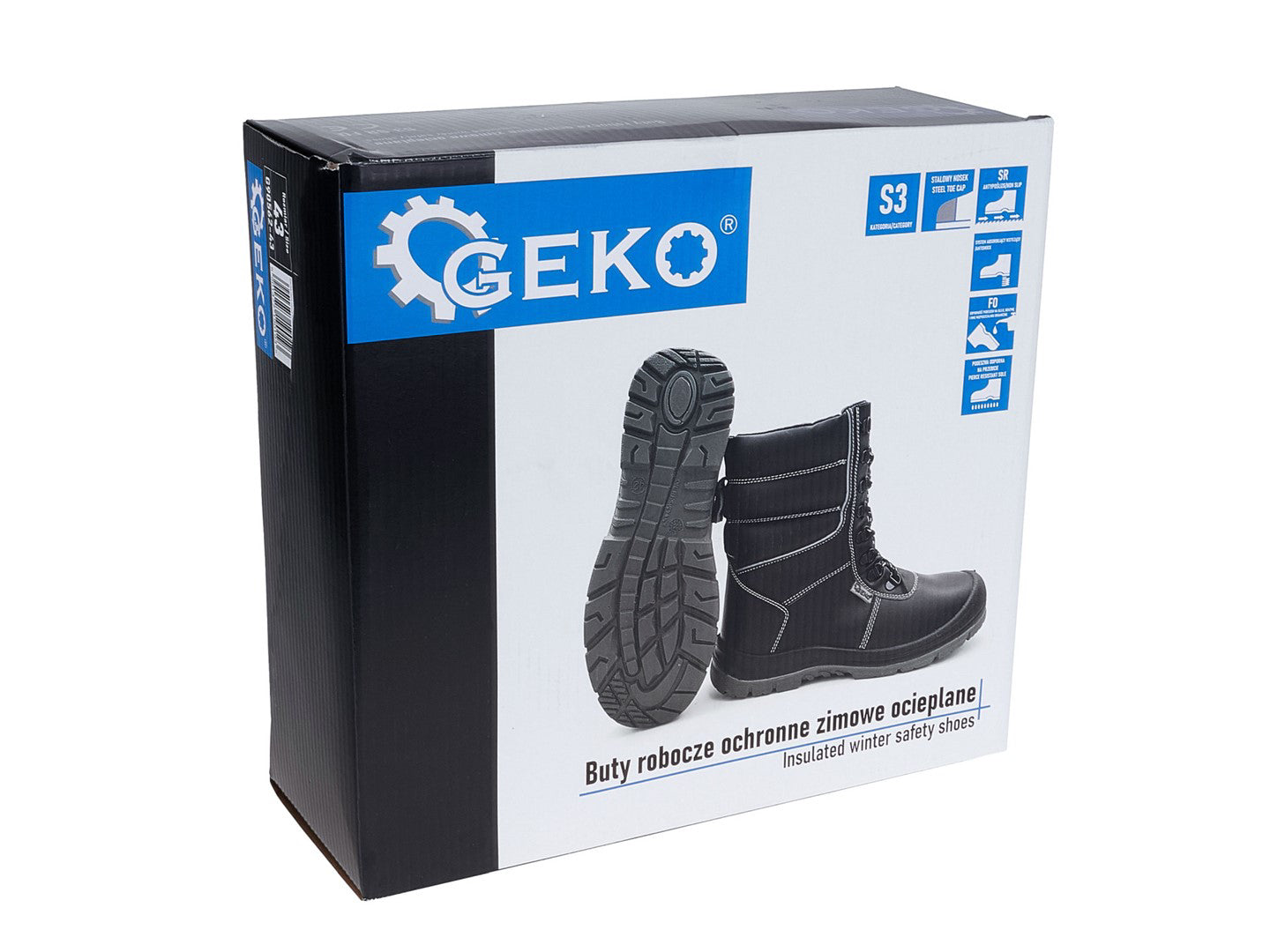 Pantofi de lucru izolati de iarna S3 SR FO, marimea 45, Geko G90562-45