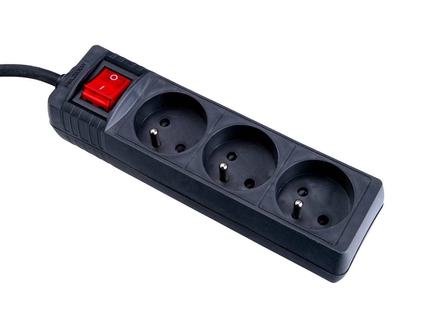 Prelungitor electric cu 3 prize, 5 m, negru, Keltin K00245C-C