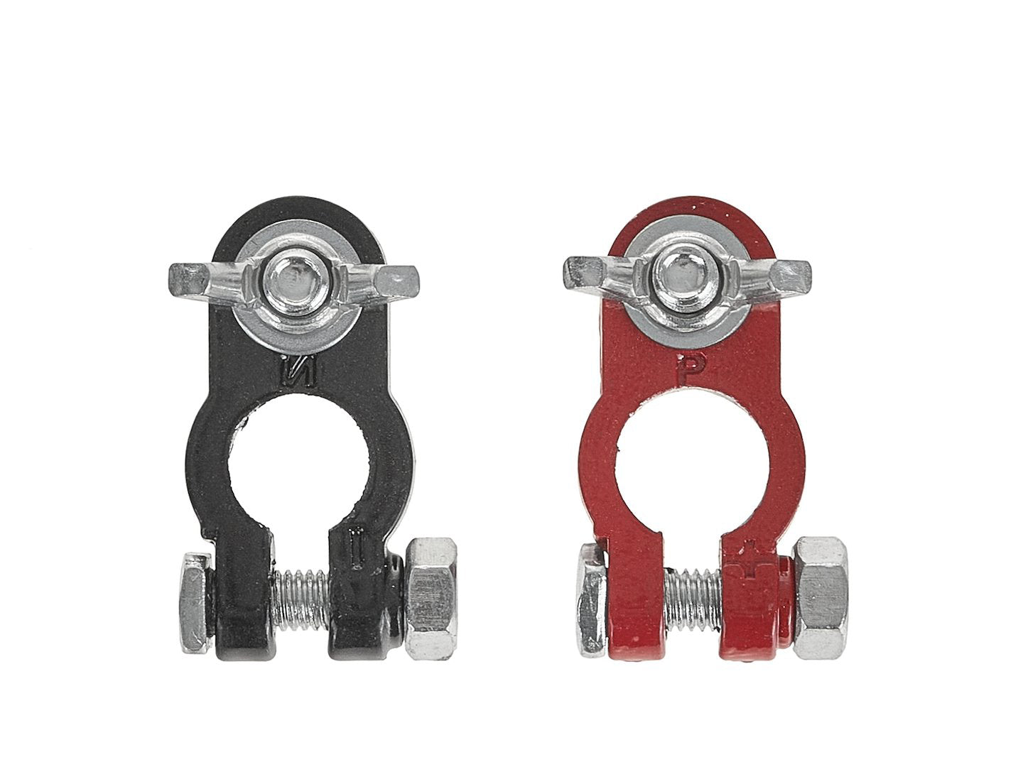 Borne baterie din aluminiu, 2 elemente, Geko G02406