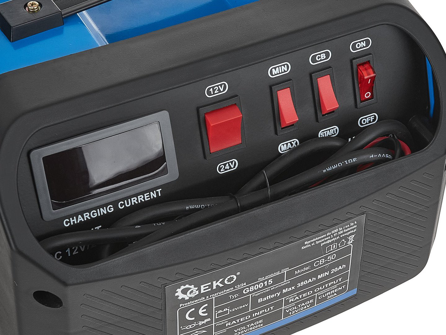 Redresor cu pornire 12/24 CB-50 20-380Ah, Geko G80015