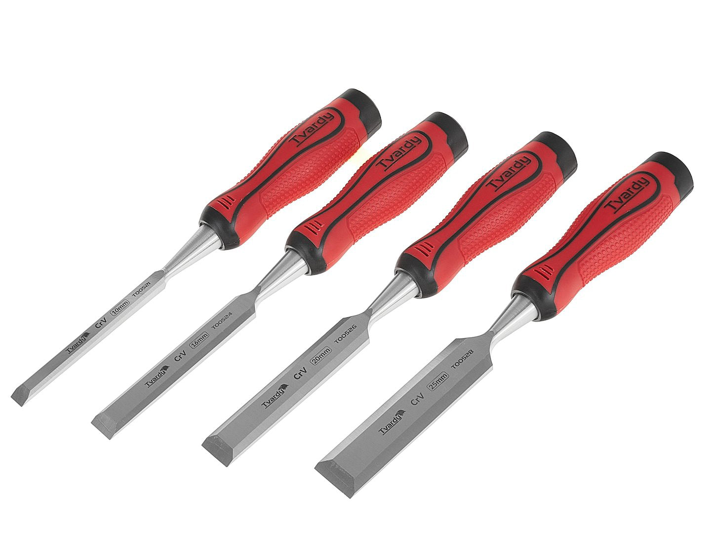 Set dalti Cr-V pentru lemn, 10-25 mm, 4 elemente, Tvardy T00520