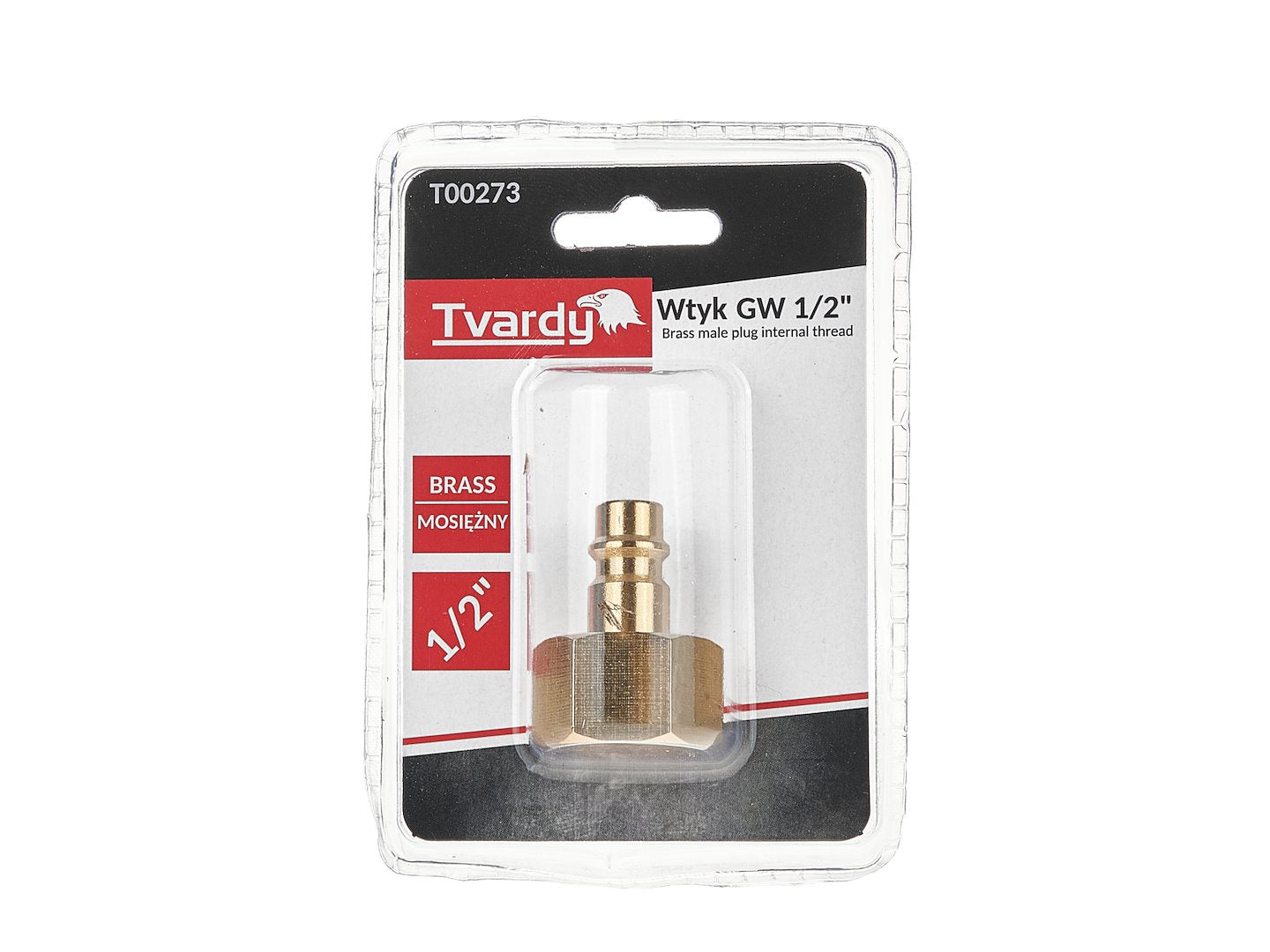 Conector rapid din alama tip tata, filet interior 1 / 2", Tvardy T00273