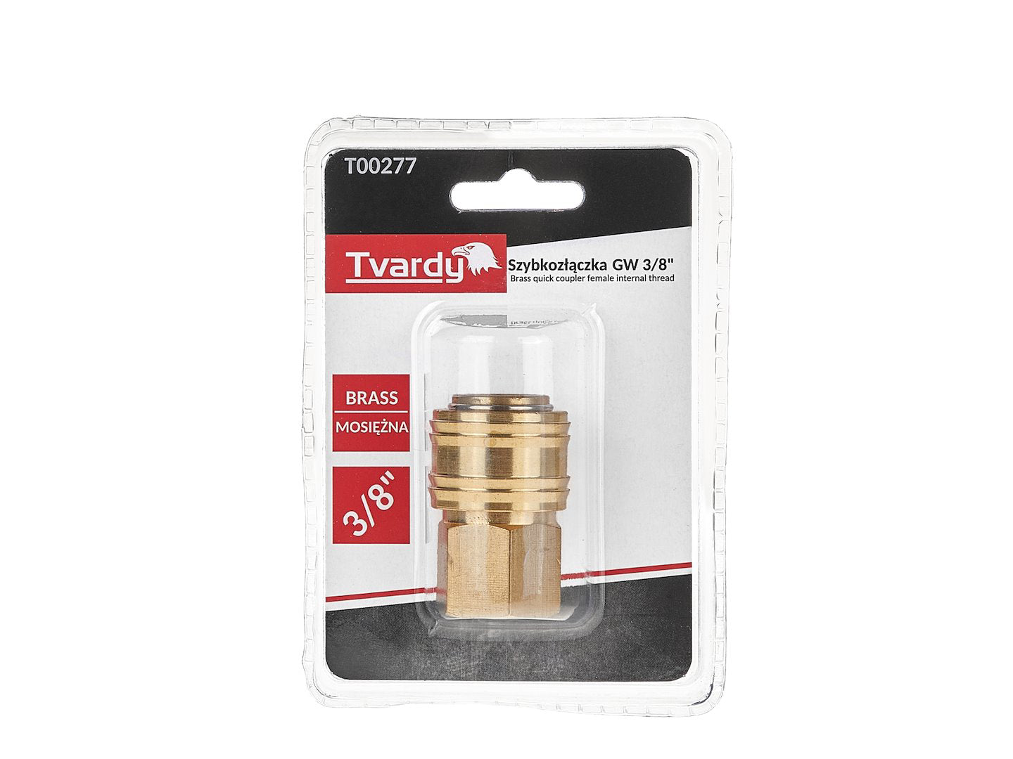 Conector rapid din alama tip mama, filet interior 3 / 8", Tvardy T00277