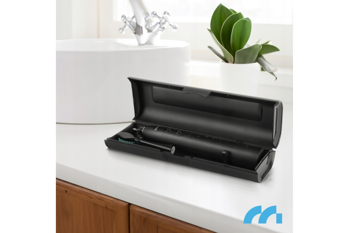Set periuta de dinti SONIC PixieDent ONYX, 6 capete rezerva, MalTec 111927