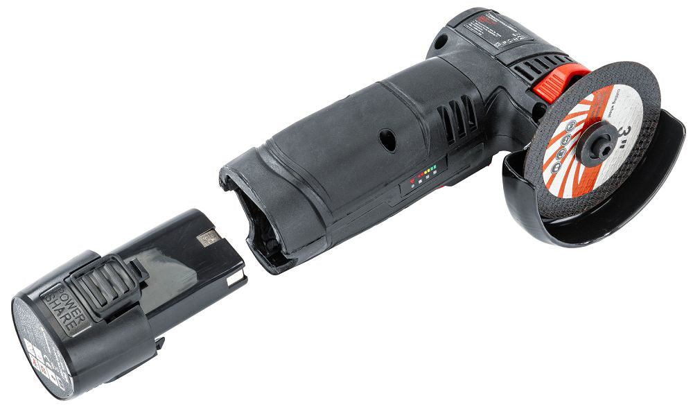 Mini polizor unghiular cu acumulator, 12 V, Red Technic RTSZK0134