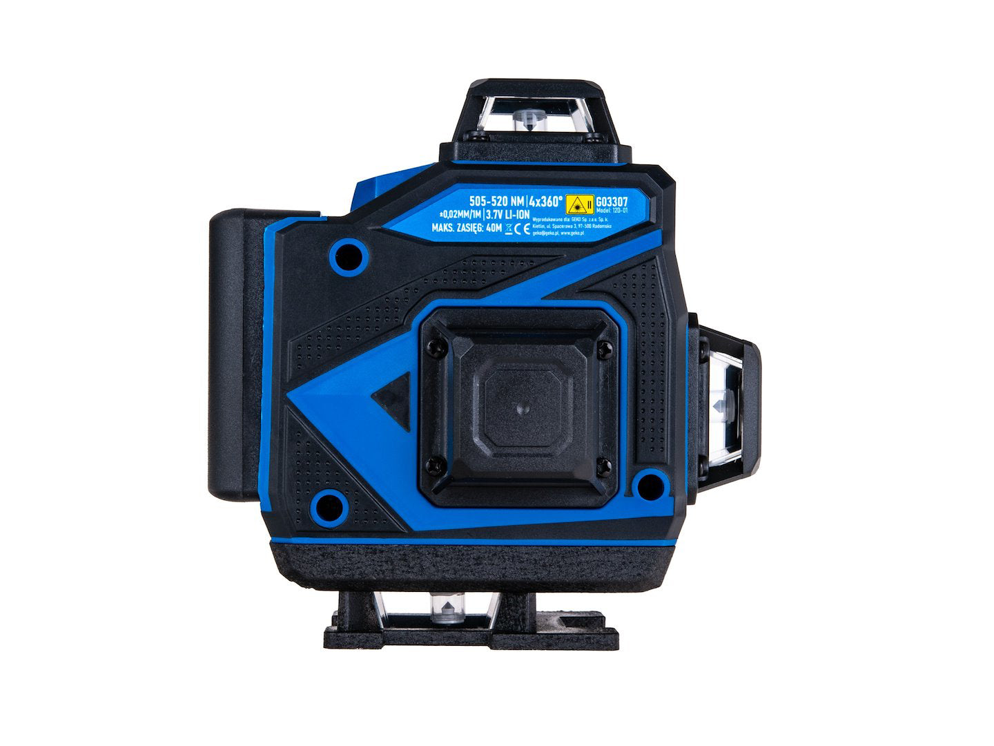 Nivela laser cu acumulator, 360 grade, 4D, 2 acumulatori, Geko G03307