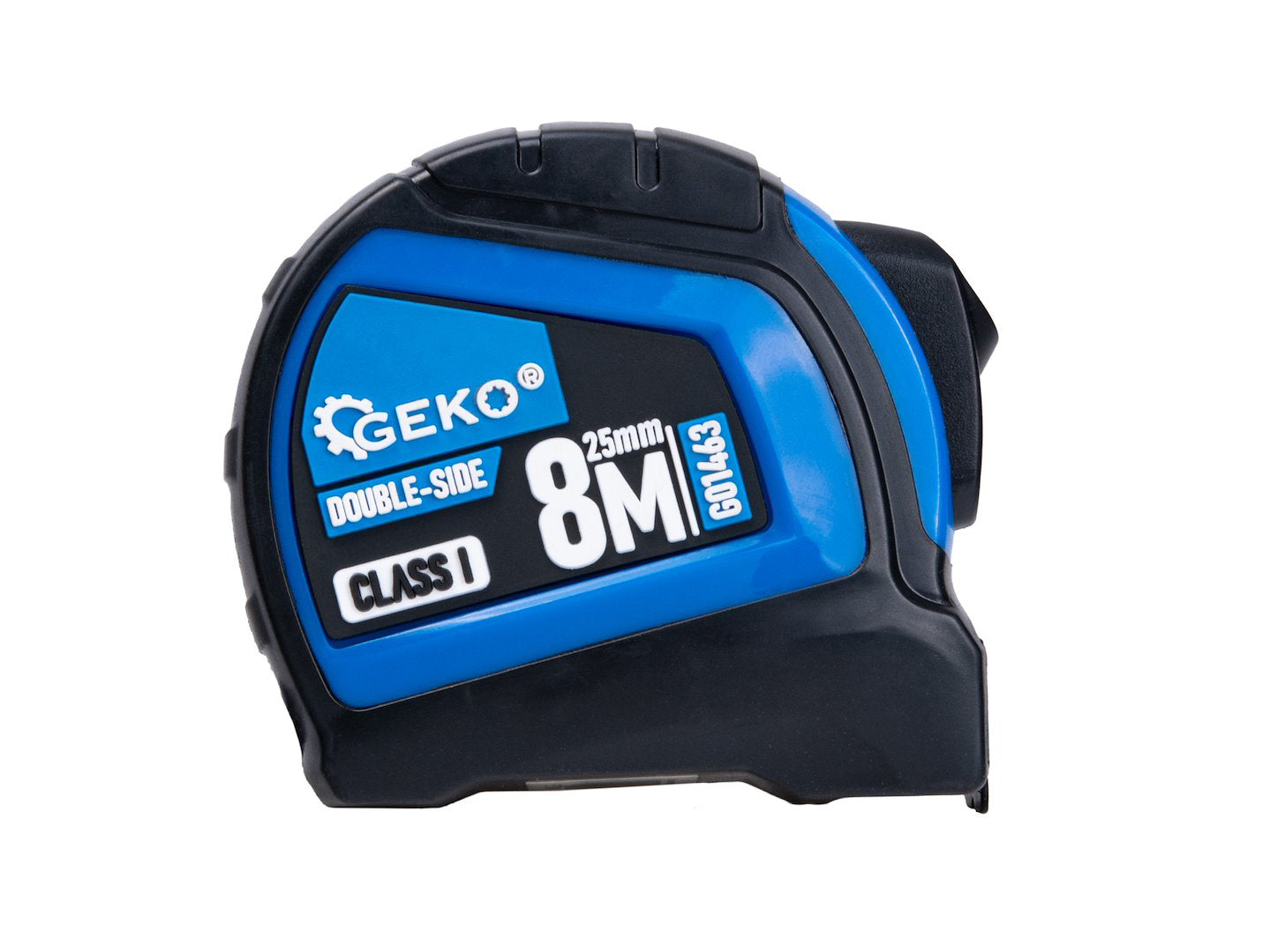 Ruleta cu 2 fete, oprire automata, 8 m x 25 mm, clasa I, Geko G01463