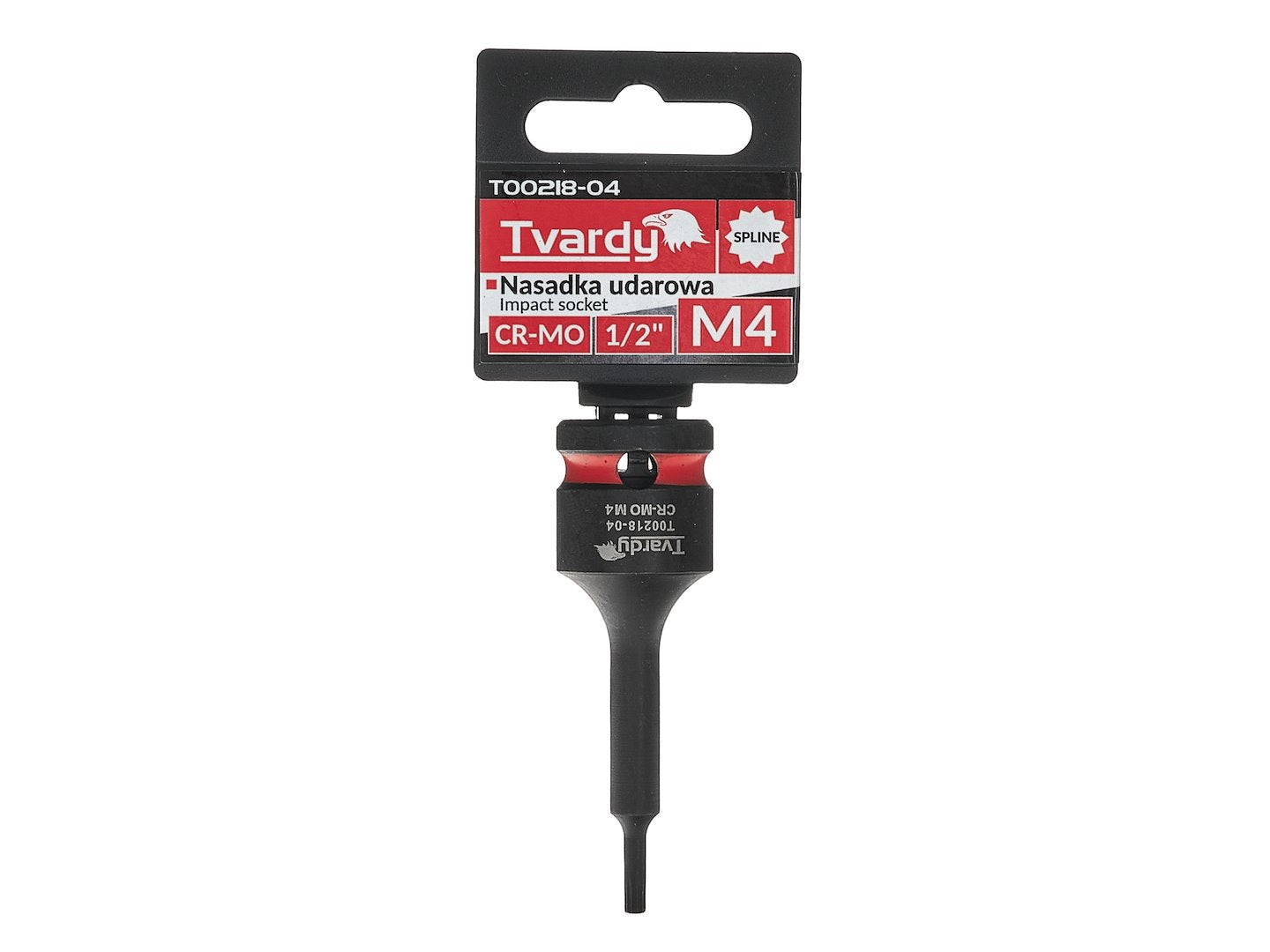 Cheie tubulara de impact SPLINE 1 / 2", M4, Cr-Mo, Tvardy T00218-04