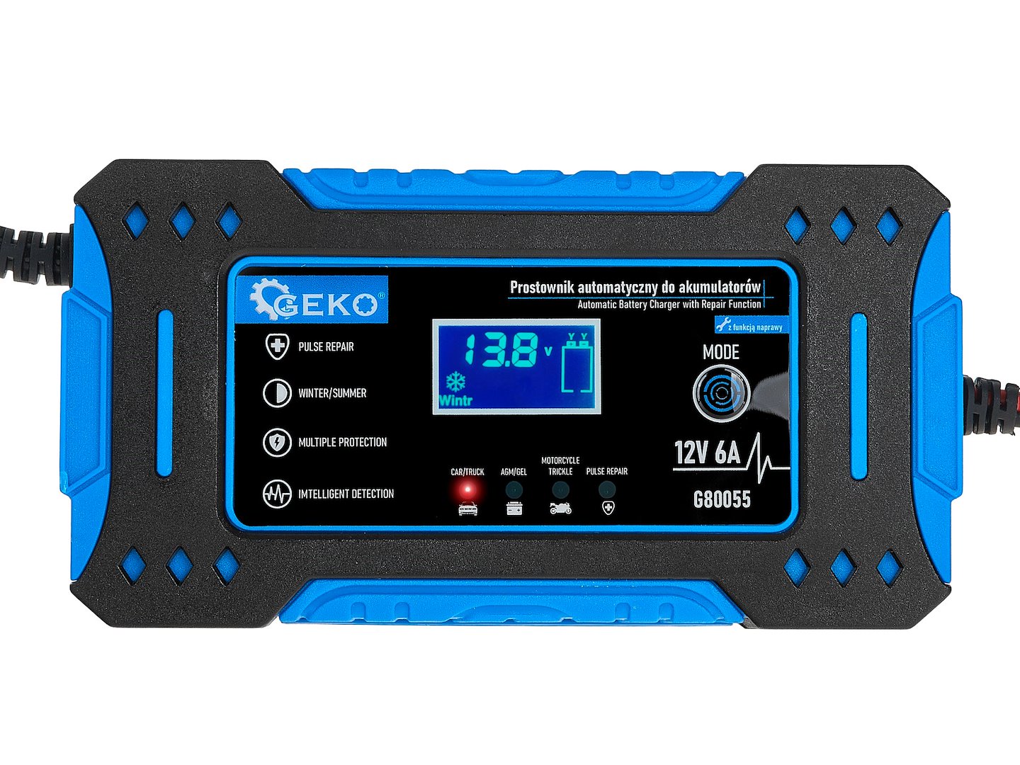 Starter auto multifunctional cu functie de reparare, 12 V, 6 A, Geko G80055