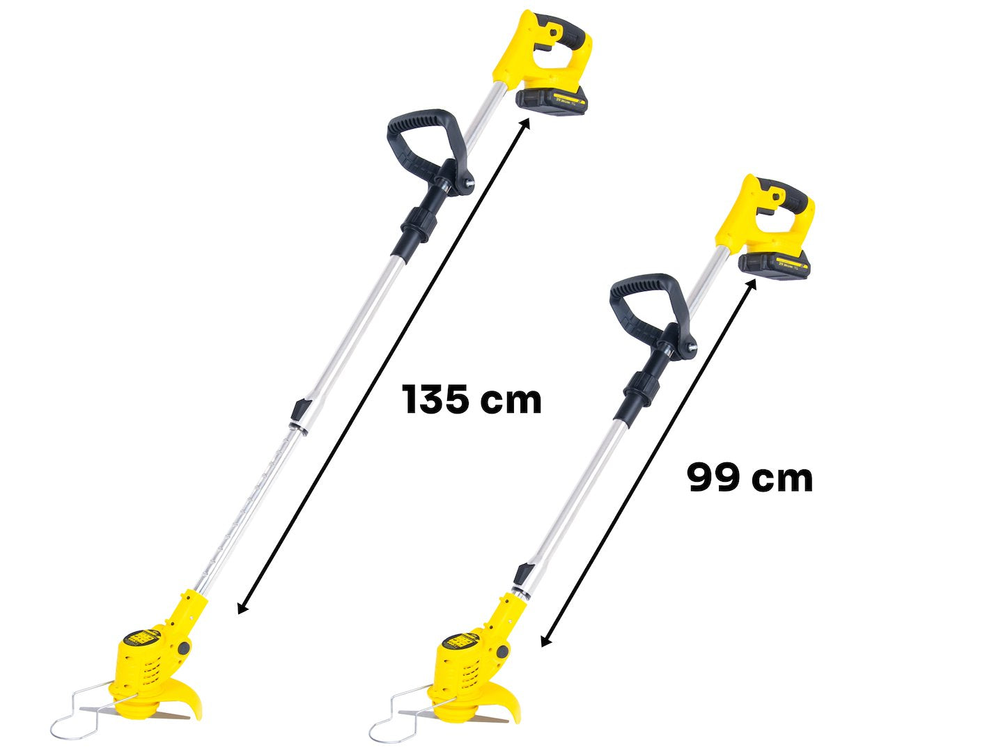 Motocoasa electrica cu acumulator, 2 x 2 Ah, 21 V, Geko G80668