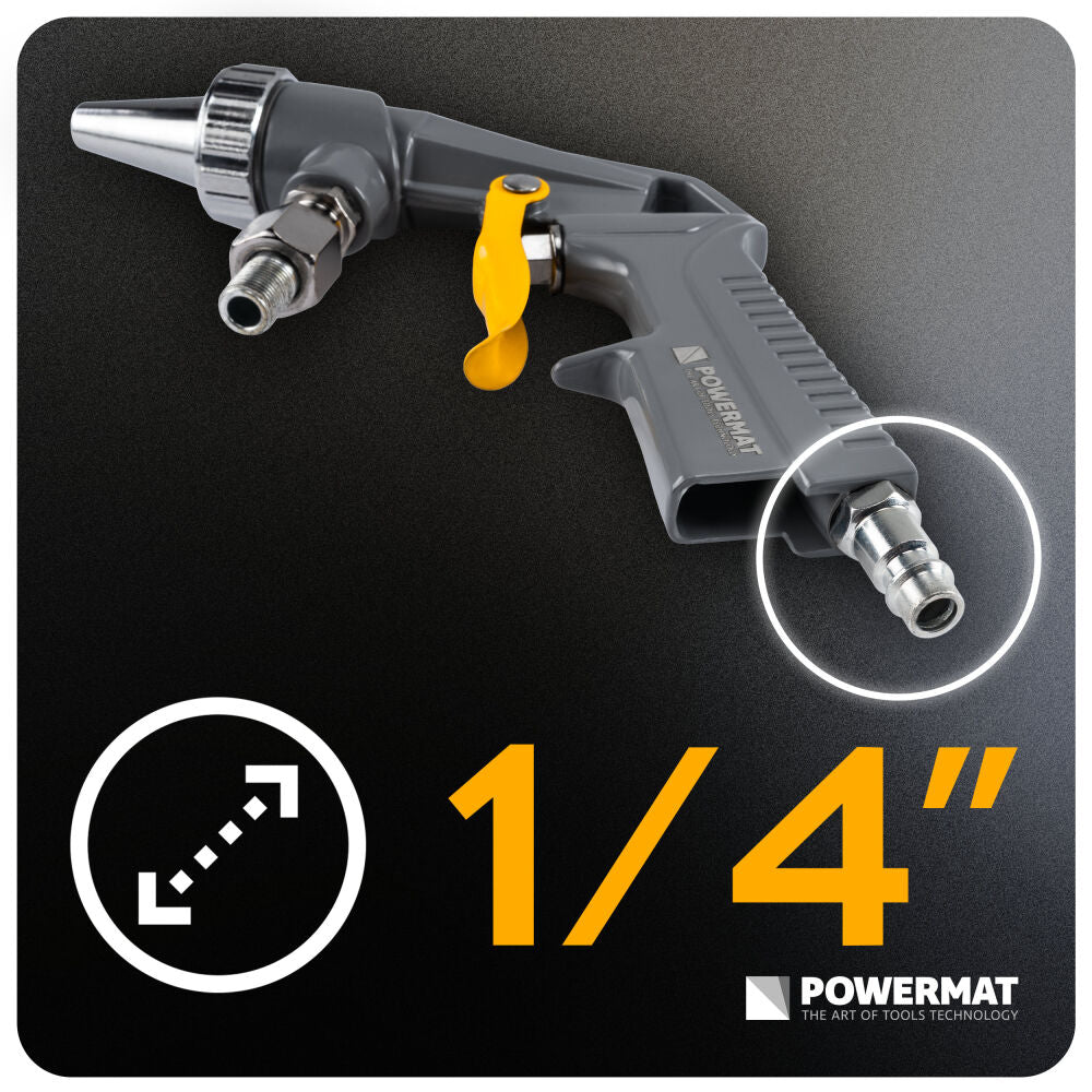 Pistol de sablare PM-PDPI-1T, 160 l / min, Powermat PM1551