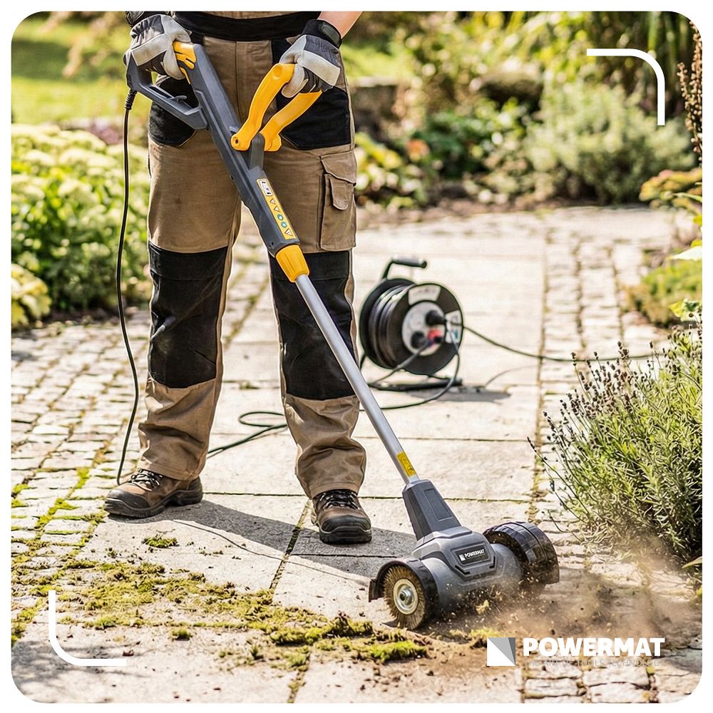 Masina pentru curatare rosturi pavele PM-EKT-800T, 800 W, Powermat PM1504