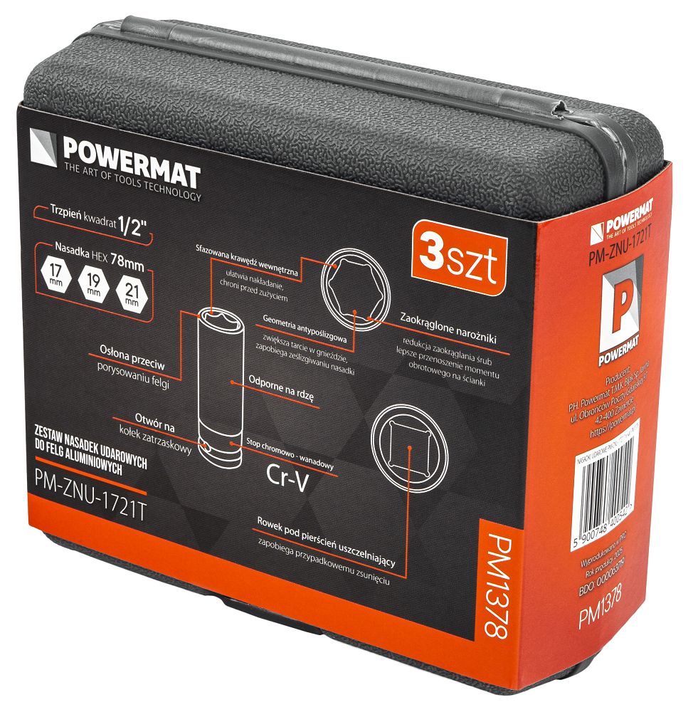 Set tubulare de impact PM-ZNU-1721T, Powermat PM1378