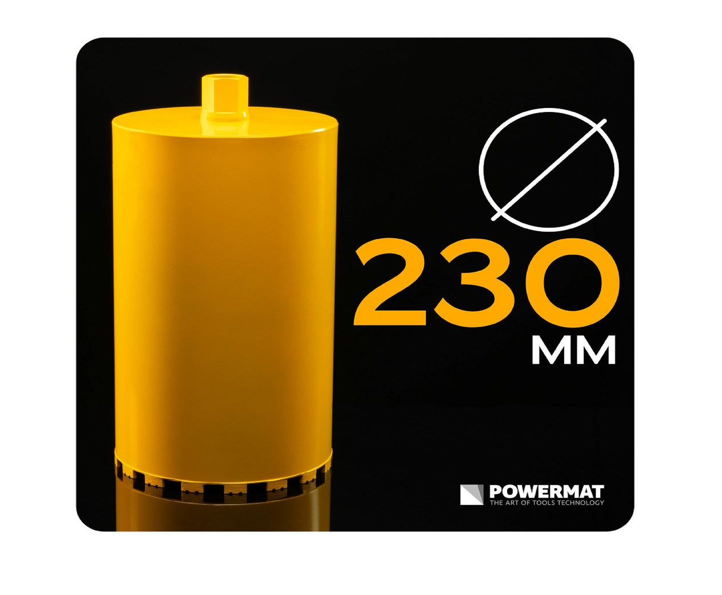 Carota diamantata pentru beton PM-DWK-230x450M, 1 1 / 4", 230 mm, Powermat PM1564