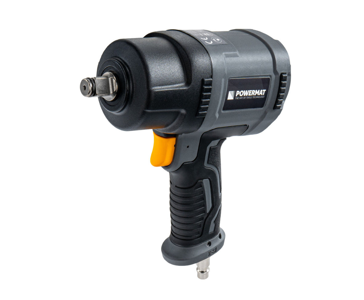 Cheie pneumatica PM-KPU-1560T, 1560 NM, 1/2", 8000 RPM, MAX. 8 BAR, 115 L/MIN, Powermat PM1593