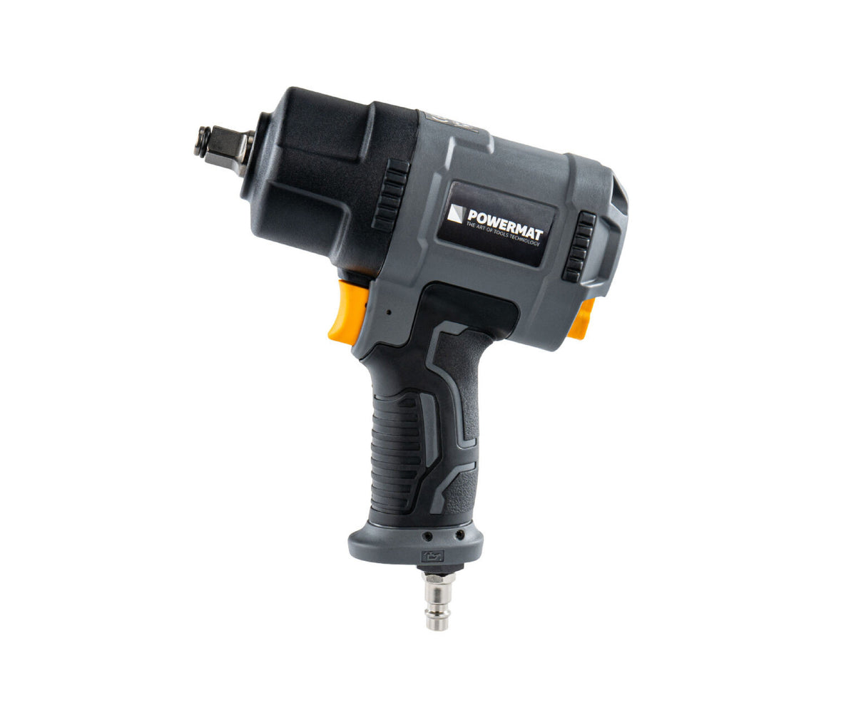 Cheie pneumatica PM-KPU-1560T, 1560 NM, 1/2", 8000 RPM, MAX. 8 BAR, 115 L/MIN, Powermat PM1593