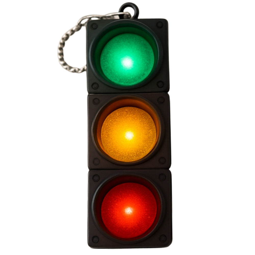 Breloc semafor, schimbare culori, 7 x 3.5 x 2.5 cm, Lean 27709