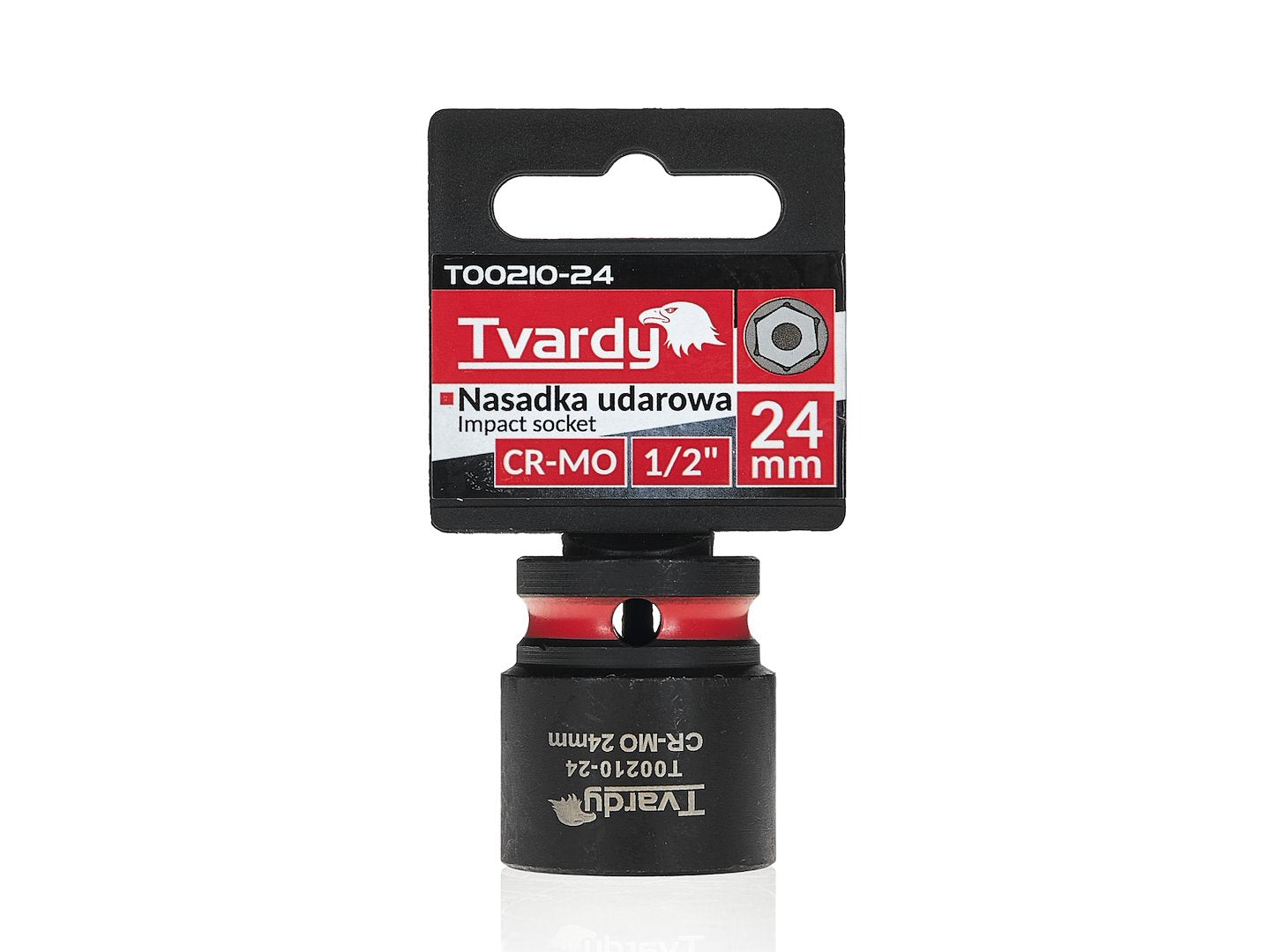 Cheie tubulara de impact in 6 puncte, 1 / 2", 24 mm, Tvardy T00210-24