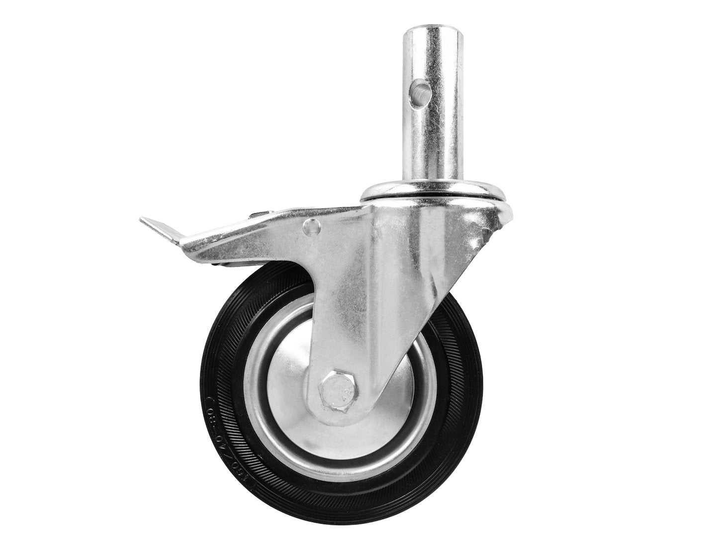 Roata pivotanta cu frana, 160 mm, capacitate maxima 125 kg, Geko G71542