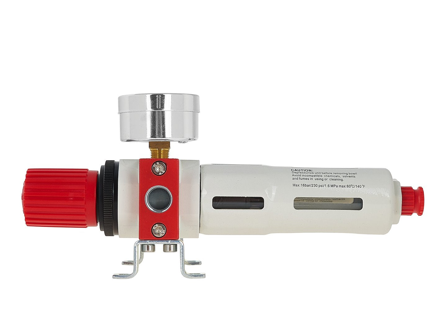 Bloc de preparare a aerului 1 / 4" cu filtru, separator de apa si lubrifiant, Tvardy T20023