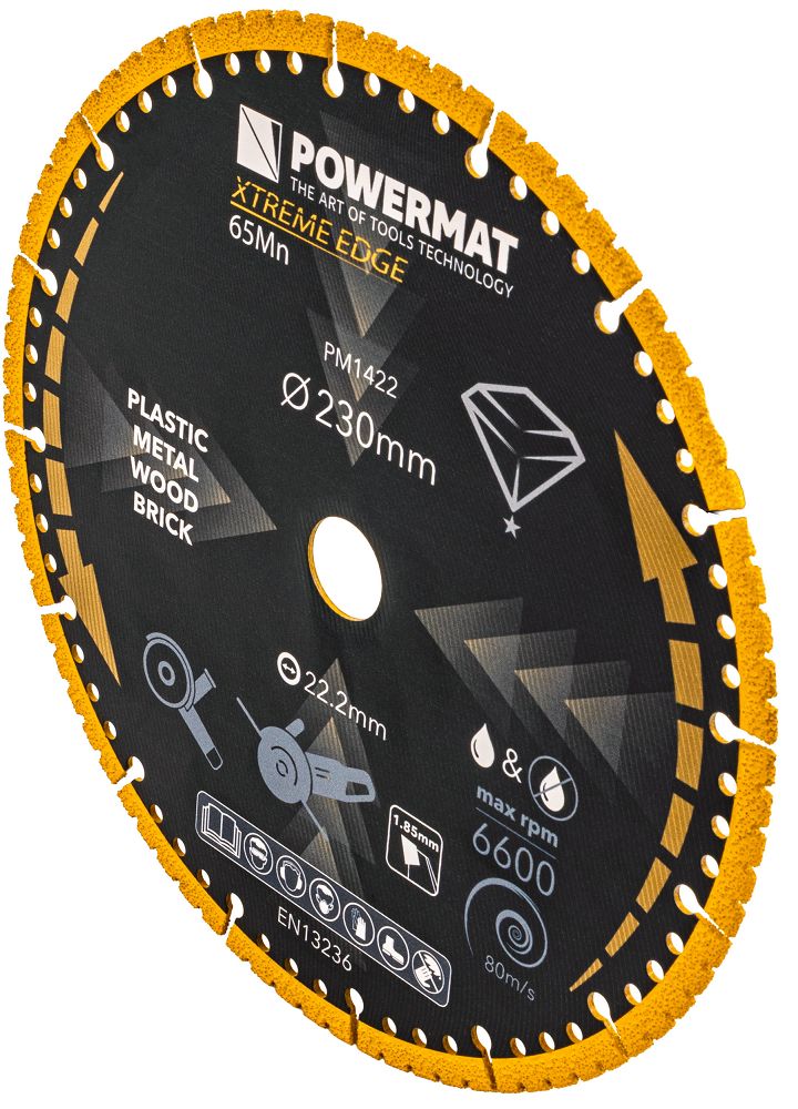 Disc diamantat universal PM-TDCS-2301T, 230 mm, Powermat PM1422