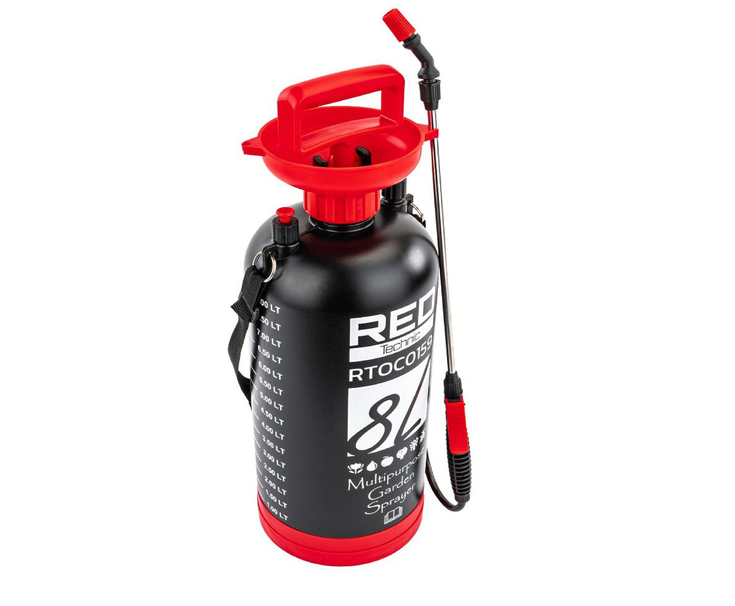 Pulverizator de gradina 8 l, 4 bar, Red Technic RTOC0159