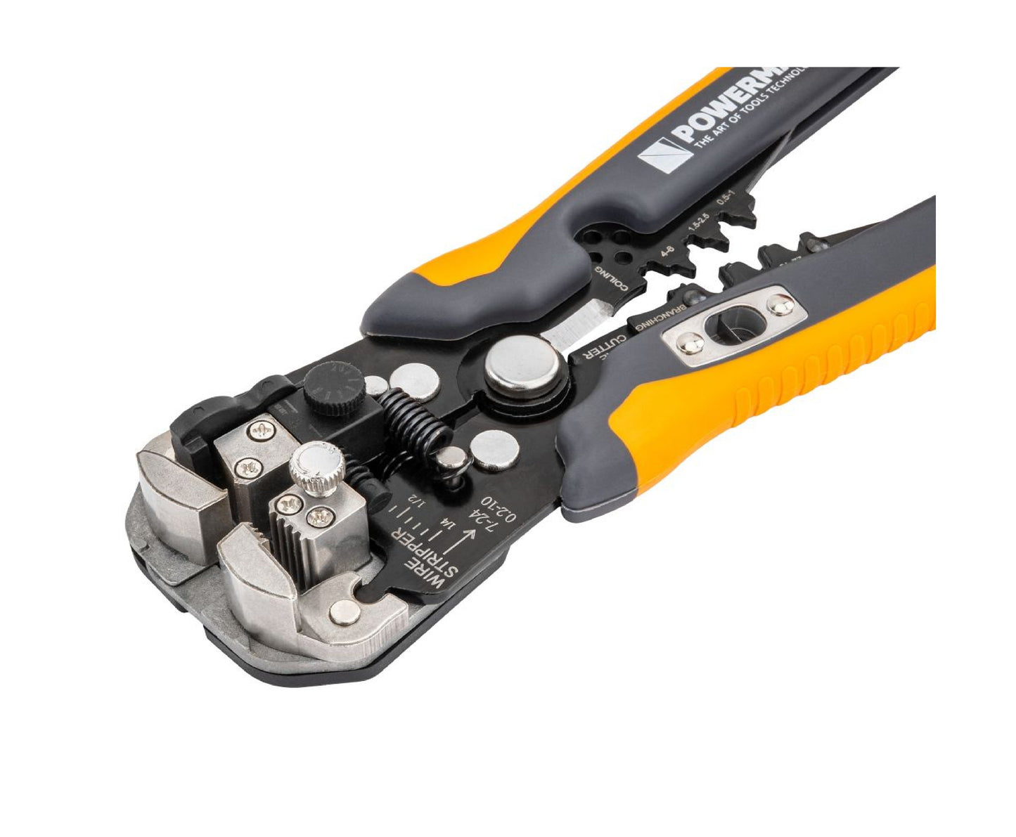 Cleste sertizare si dezizolare cabluri PM-SI-2T, 0.05-10 mm², 210 mm, Powermat PM1438