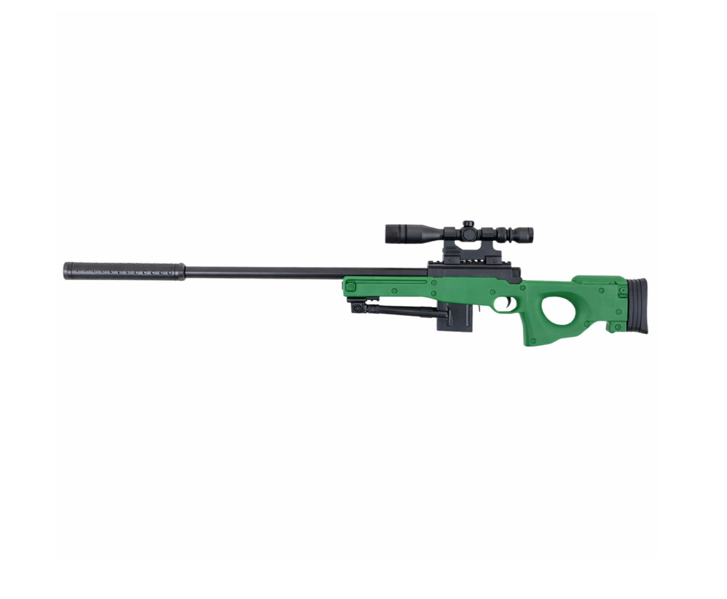 Pusca cu bile de hidrogel cu luneta, amortizor si bipod, Lean 30804