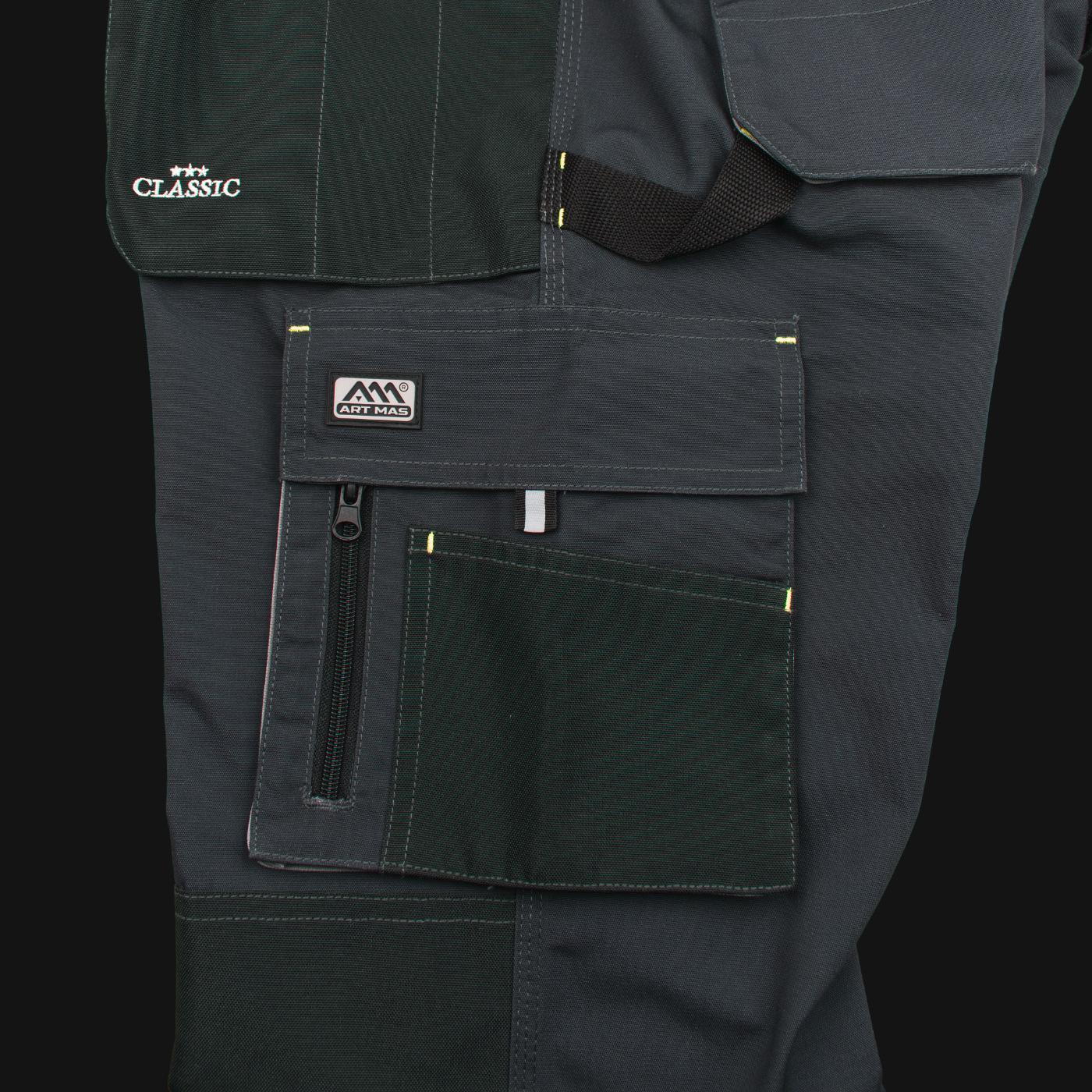 Pantaloni de lucru Classic, gri, marimea 52, Artmas ART469540