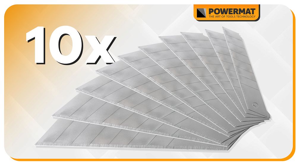 Set lame pentru cutterul PM-ONT-18T, 10 bucati, Powermat PM1444