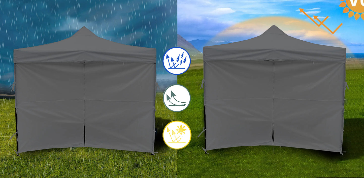 Cort de gradina pavilion3 x 3 x 3.1 m, gri, MalTec 112815