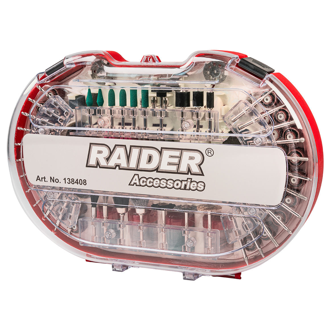 Set 227 accesorii pentru mini polizor, Raider 138408